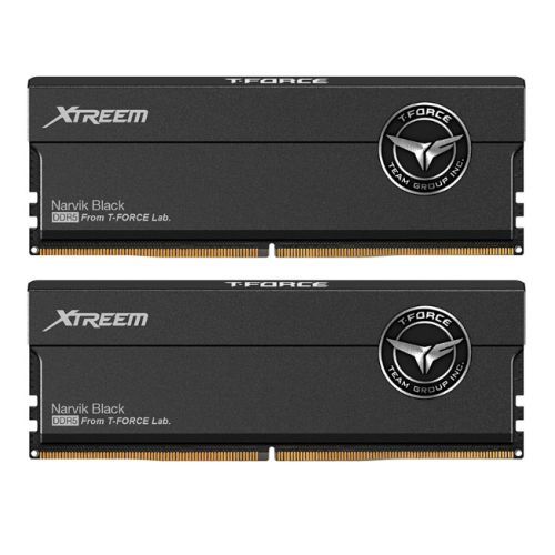 Team T-Force Xtreem 48GB Kit (2 x 24GB), DDR5, 8000MHz (PC5-64000), CL38, ECC, AMD EXPO & Intel XMP 3.0, PMIC, DIMM Memory, Black Team T-Force Xtreem 48GB Kit (2 x 24GB), DDR5, 8000MHz (PC5-64000), CL38, ECC, AMD EXPO & Intel XMP 3.0, PMIC, DIMM Memory, Black